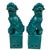 Vintage Chinese Porcelain Green Foo Dog Figurines - A Pair For Sale In Los Angeles - Image 6 of 13