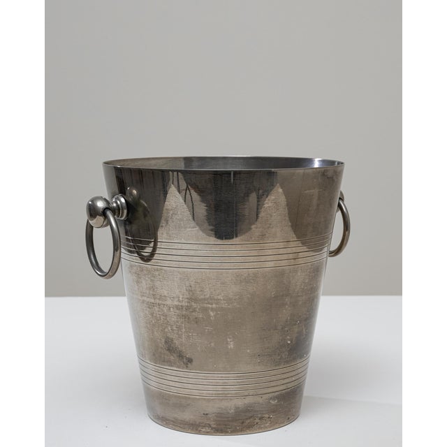 Mid 20th Century French Silver Plated Champagne Bucket For Sale - Image 12 of 18