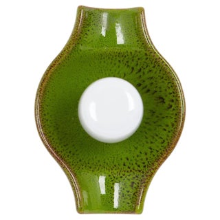 Green Ceramic Sputnik Wall Light attributed to Cari Zalloni, Germany, 1970s For Sale