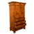 Antique French Louis Philippe Burr Walnut Secrétaire À Abattant Desk Chest 1840 For Sale - Image 14 of 18