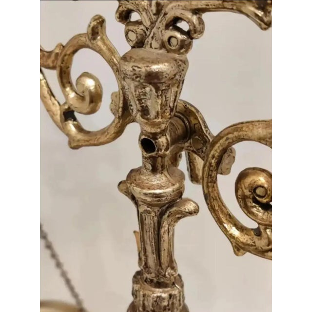 1960s Hollywood Regency Ornate Decorative Filigree Balance Scale For Sale In Atlanta - Image 6 of 12