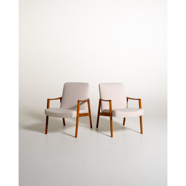 Scandinavian Teak Lounge Cairs, 1950s, Set of 2 For Sale - Image 11 of 11
