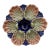 Very Rare French Majolica Oyster Plate Fives Lille, Circa 1890 For Sale