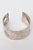 Silver Vintage Italian Sterling Silver Cut Out Cuff Bracelet Signed 80's For Sale - Image 8 of 10