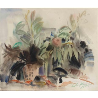 Carlo Ravagnan, Still Life, Watercolor, 1970s For Sale