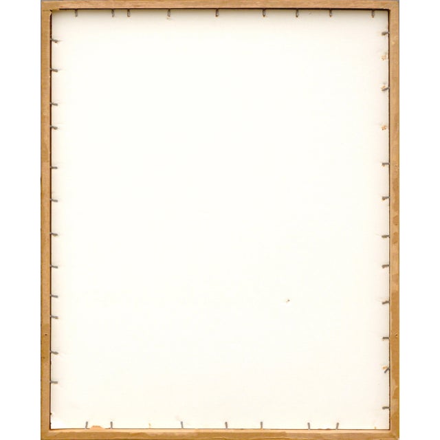 Plastic Jean Wallin Abstract Expressionist "Silhouette in White" Acrylic on Paper 1990s For Sale - Image 7 of 8