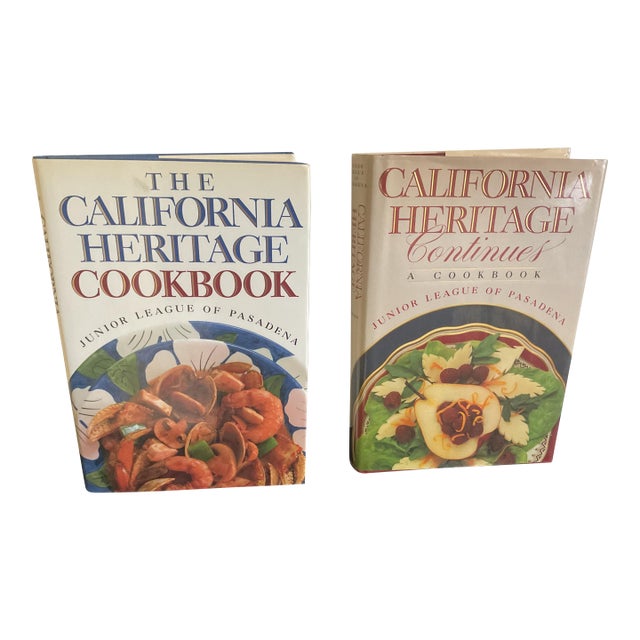 A Pair of California Heritage Cookbooks With Dust Jackets Published by the Junior League of Pasadena For Sale