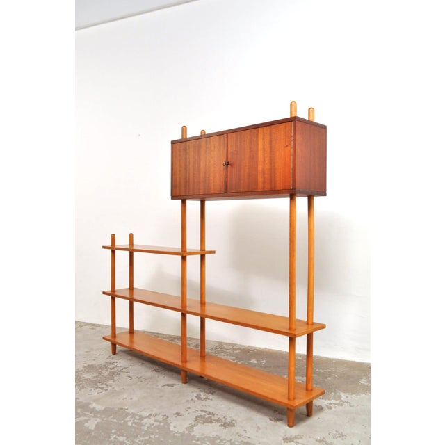 Vintage Room Divider in Beech, Oak and Mahogany, 1950s For Sale - Image 13 of 13