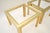 Mid-Century Modern Vintage Italian Brass Side Tables attributed to Renato Zevi, 1970, Set of 2 For Sale - Image 3 of 6