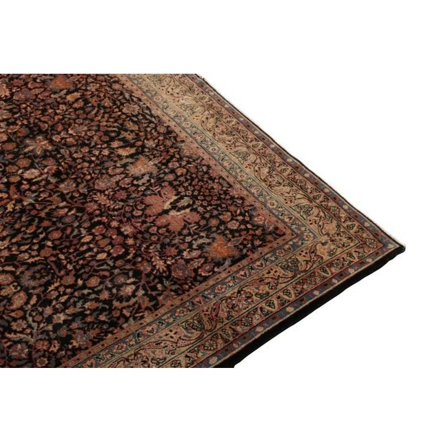 Traditional Handmade Antique Rug in Red and Beige All Over Floral Pattern For Sale - Image 3 of 6