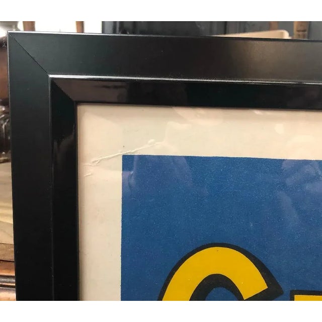 French Framed Vintage French "A La Gerbe d'Or" Poster For Sale - Image 3 of 4