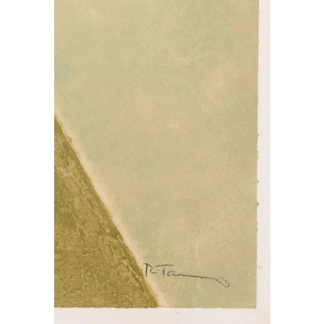 Rufino Tamayo Rufino Tamayo - Cabeza en Amarillo, 1976 Signed Aquatint Etching 61/75- Abstract For Sale - Image 4 of 6