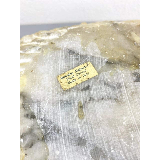 Hand Carved Alabaster Horse Centrepiece Sculpture, Italy, 1970s For Sale - Image 12 of 14