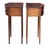 Wood French Bowfront Nightstands or Bedside Tables of Patinated Walnut - Sold as Pair For Sale - Image 7 of 11