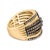 Imbued with the warmth of 10K yellow gold plating over sublime .925 sterling silver, this captivating ring presents a...