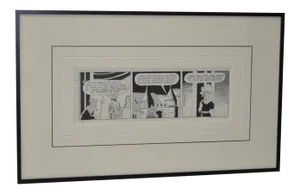 Tex Blaisdell Little Orphan Annie Original Cartoon Illustration C.1973