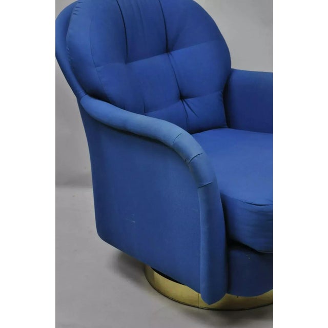 Milo Baughman for Thayer Coggin Late 20th Century Milo Baughman Thayer Coggin Mid Century Modern Swivel Tilt Club Lounge Chair For Sale - Image 4 of 12