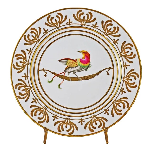 Early 20th Century Alberto Pinto Bird Platter For Sale
