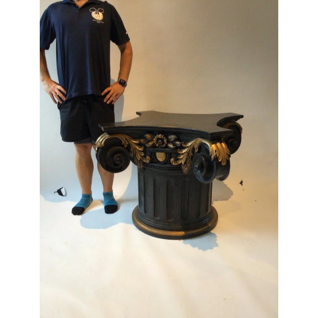 1910s 1910, Large Wood Capitol Base For Sale - Image 5 of 13