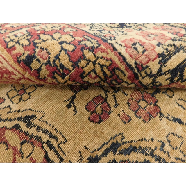 Distressed Antique Hand Knotted Persian Rug in Earth Tones - 9'x 12'10" For Sale - Image 12 of 12