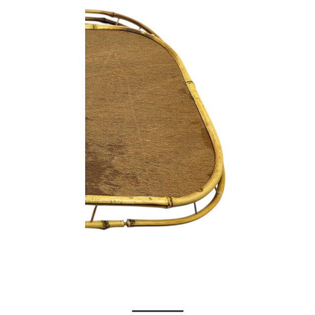Vintage 1970s Bamboo Serving Trays -a Set of 6 For Sale - Image 9 of 9