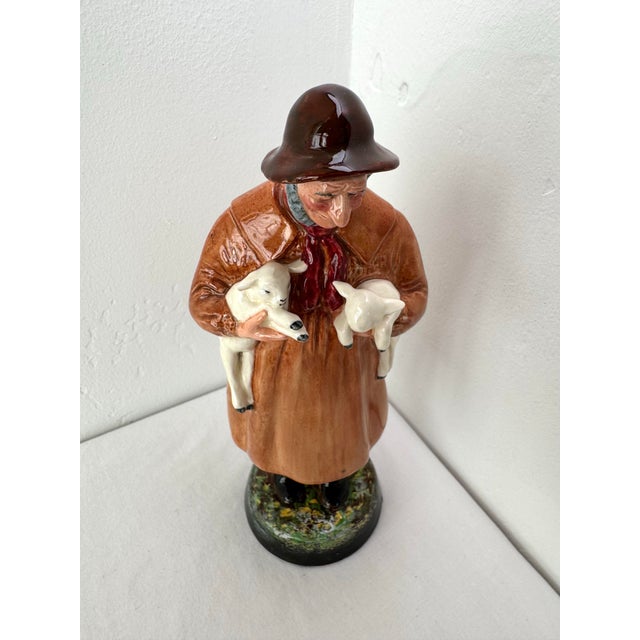 Vintage Royal Doulton Figurine ~ “Lambing Time” ~ Hn 1890 For Sale In Dallas - Image 6 of 10