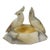 Vintage Alabaster Bird Trinket Dish For Sale