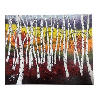 Whispers of the Birch Forest | Original Oil Painting For Sale