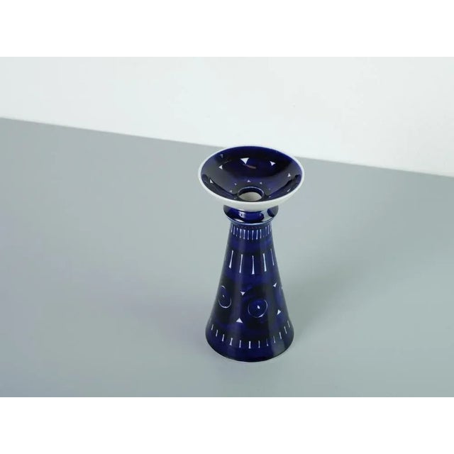 Mid-Century Finnish Candleholder from Ulla Procope for Arabia, in Good conditions. Designed 1970 to 1979 This piece has an...
