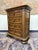 This is an exceptional, high-quality Mid-20th-century Dutch oak tallboy chest of drawers designed in a striking Brutalist...