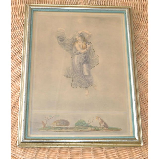 Borghese 1890 Steel Engraving Greco Roman Scene Bernard Picture Co. New York Holding Bird. For Sale - Image 9 of 13