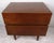 Vintage-modern nightstand, features two drawers and rich walnut grain throughout. Please confirm item location NY or NJ...
