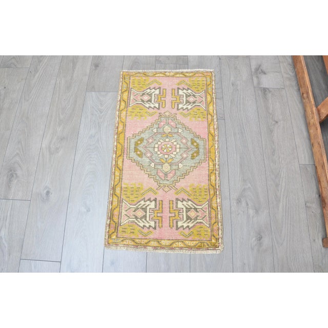 Geometric Vintage Anatolian Carpet For Sale - Image 6 of 6