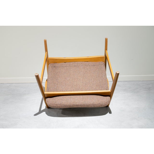 1950s Italian Armchair with Arms, 1950s For Sale - Image 5 of 8