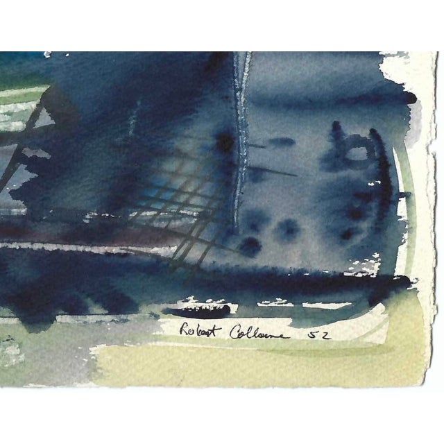 MCM painting on paper by artist Robert Colborne (1931-2002). Signed lower right and dated 1952. Colborne worked in...