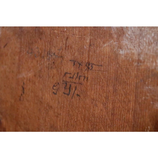 1920’s English Brass & Oak Magazine Rack For Sale - Image 9 of 9