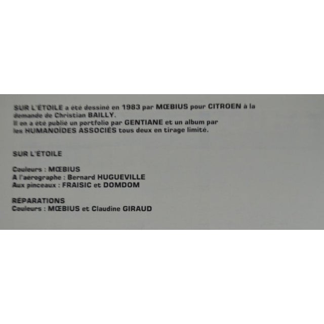 Moebius, The Star, Screenprint For Sale - Image 11 of 18