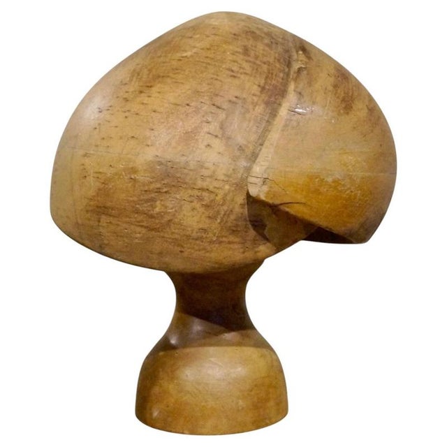Antique Milliners Hat Block on Stand from Riva Marchesi Paris, 1900 For Sale - Image 9 of 9