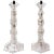 Rock Crystal Candlesticks - Pair For Sale