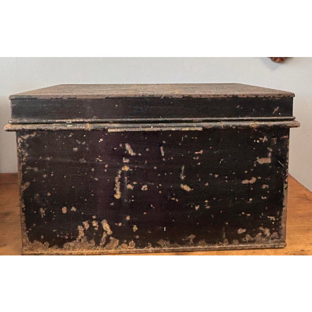 English Antique English Deed Box For Sale - Image 3 of 6