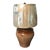 Italian Olive Jar Lamp With Shade For Sale