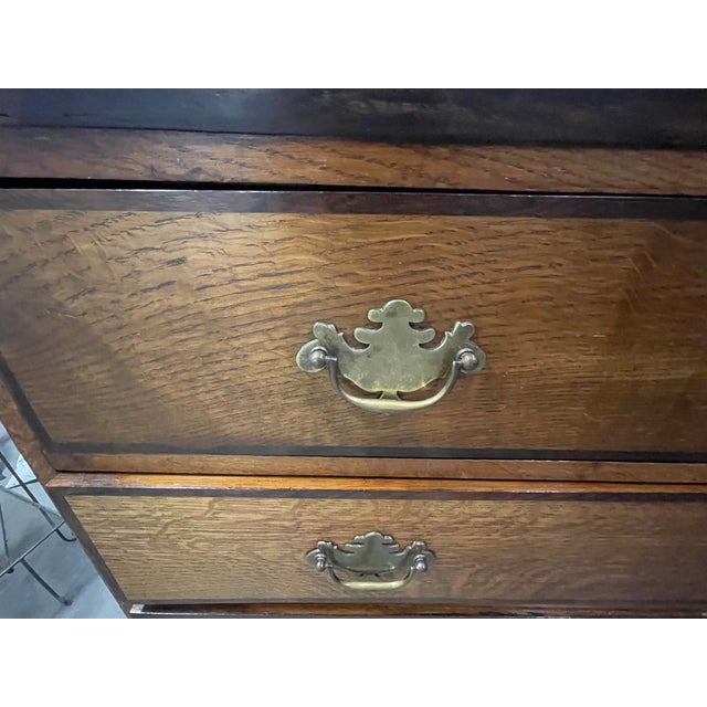 Antique 19th Century George III / Chippendale Oak Chest of Drawers For Sale In Santa Fe - Image 6 of 6