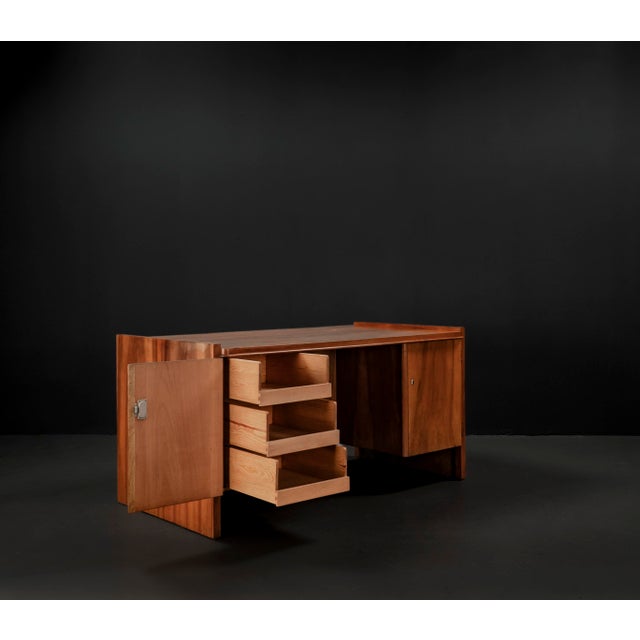Art Deco Desk in Walnut by Bruno Paul for Veb Deutsche Werkstätten Hellerau, 1930s For Sale - Image 14 of 18