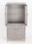 Art Deco Art Deco Style Gray Patinated Metal Display Cabinet For Sale - Image 3 of 9