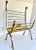 Mid 20th Century Italian Maison Jansen Style Brass and Steel Rams Head Magazine Rack For Sale - Image 9 of 13