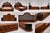 Art Deco Double Bed in Mahogany, Black Lacquer and Frosted Glass, 1930s For Sale - Image 3 of 5