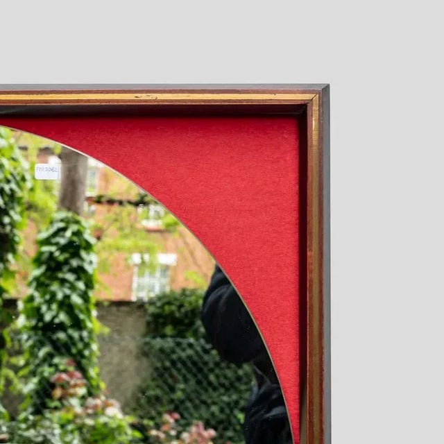 Rosewood Frame Mirror by Carlo De Carli, 1960s For Sale - Image 6 of 10