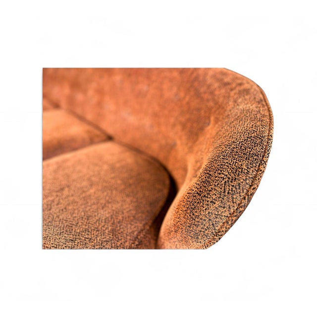 Joaquim Tenreiro “Concha” Sofa in Hardwood & Chenille, Joaquim Tenreiro, 1960s For Sale - Image 4 of 13