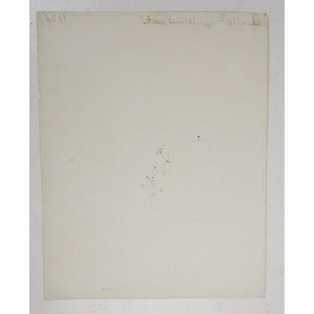 English Antique Pastoral Village Watercolor Painting Fulbeck England For Sale - Image 3 of 4