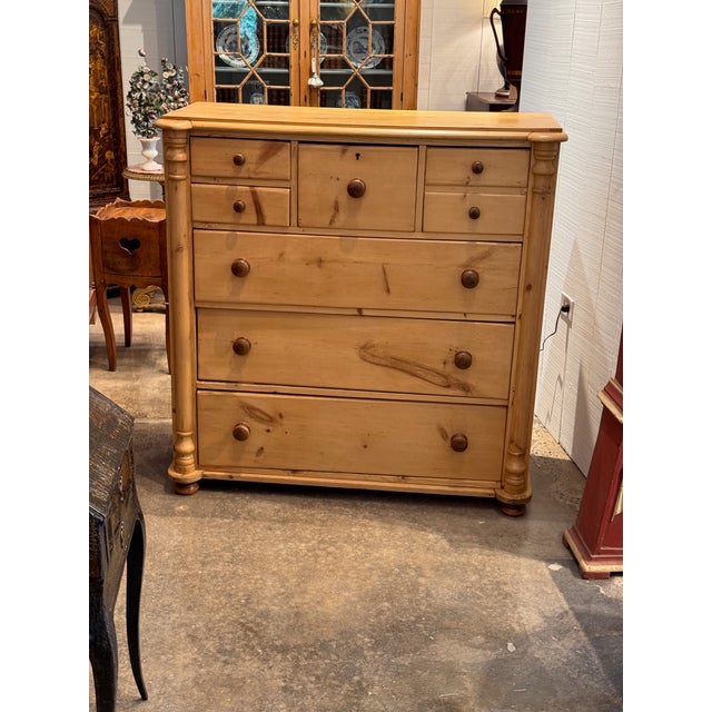 English 19th Century English Pine Chest of Drawers For Sale - Image 3 of 12